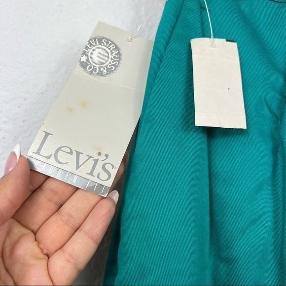 Vintage Levi's Sportswear High Waist Pleated Cotton Pants With Belt - Picture 8 of 13